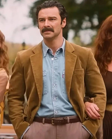 Aidan Turner Rivals 2024 Corduroy Blazer