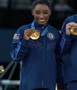 Artistic Gymnastics Team Final Simone Biles USA Blue Jacket