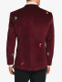 Mens Burgundy Christmas Blazer