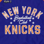 New York Knicks blue and orange Throwback Nylon Jacket