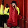 Taylor Swift Chiefs vs Texans Game Red Coat