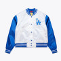 Womens LA Dodgers Cropped Jacket