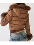 Liz Caribel Sierra Dope Thief 2025 Sherry Brown Puffer Jacket