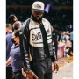 LeBron James Aimé Leon Dore biker Leather Jacket