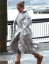 Office Romance 2025 Jennifer Lopez Grey Wool Trench Coat