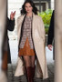 Selena Gomez NYC 2025 Long Trench Coat