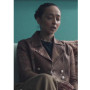 Ruth Negga Presumed Innocent Barbara Sabich Brown Leather Jacket