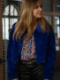 Kaitlin Olson High Potential 2024 Morgan Gillory Fur Jacket