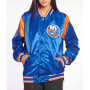 New York Islanders Teddy Royal Blue Satin Jacket