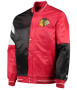 Chicago Blackhawks Red and Black Starter Jacket