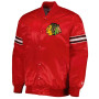 Pick & Roll Chicago Blackhawks Red Satin Jacket