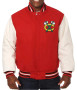 Chicago Blackhawks Red and White Varsity Jacket
