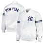 NY Yankees Power Forward Starter White  Jacket NY Yankees Power Forward Starter White  Jacket