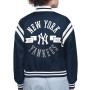 New York  Yankees Full-Snap Printed Logo Satin Varsity Jacket