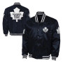 Toronto Maple Leafs Satin Black Jacket