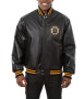 Boston Bruins Leather Jacket in Black Color