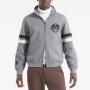 Edmonton Oilers Full-Zip Fleece Heather Gray Jacket