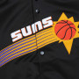 Mitchell & Ness Phoenix Suns Throwback Wordmark Classics Black Full-Snap Raglan Jacket