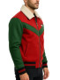 Red and Green Christmas Men’s Varsity Jacket