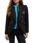 Womens Black NFL x Veronica Beard Carolina Panthers Dickey Jacket