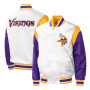 Minnesota Vikings Letterman Jacket White Color
