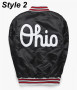 Blackout Ohio State Letterman Jacket