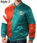 Teal Green Bomber Miami Dolphins Jacket