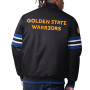 Royal/Black Golden State Warriors Full-Snap Letterman Jacket