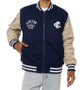 Carlton Blues Full-Zip Navy Letterman Jacket