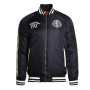 Full-Zip Carlton Blues Vintage Navy Satin Jacket