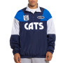 Navy Geelong Cats Throwback Windbreaker Pullover Jacket