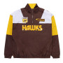 Half-Zip Hawthorn Hawks Throwback Pullover Brown Jacket