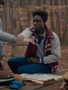 Caleb McLaughlin Stranger Things Striped Jacket