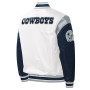 White and Blue Dallas Cowboys Warm-Up Jacket