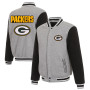 Green Bay Packers Wool Zipper Closure Jacket