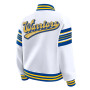 Golden State Warriors White Fleece Jacket for men
