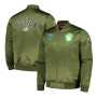 Boston Celtics Zip Up Satin Jacket