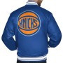 New York Knicks Satin Varsity Jacket for women