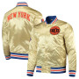 New York Knicks Gold  Satin Jacket