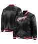 Chicago Bulls Black Varsity Rib Collar Jacket