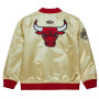 Chicago Bulls Gold Satin Jacket