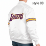Los Angeles Lakers Letterman Satin Jacket for women