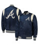 Atlanta Braves Bomber Full Snap Jacket