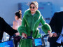Kendall Jenner Green Fur Coat