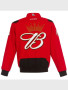Dale Earnhardt Jr. Red Budweiser Twill Bomber Jacket for men