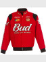 Dale Earnhardt Jr. Red Budweiser Twill Bomber Jacket