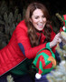 Kate Middleton Red Puffer Jacket