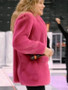 The End Of An Era Taylor Swift Pink Faux Fur Coat