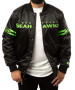 Seattle Seahawks Black Varsity Jacket for men