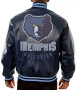Memphis Grizzlies Leather Bomber Jacket